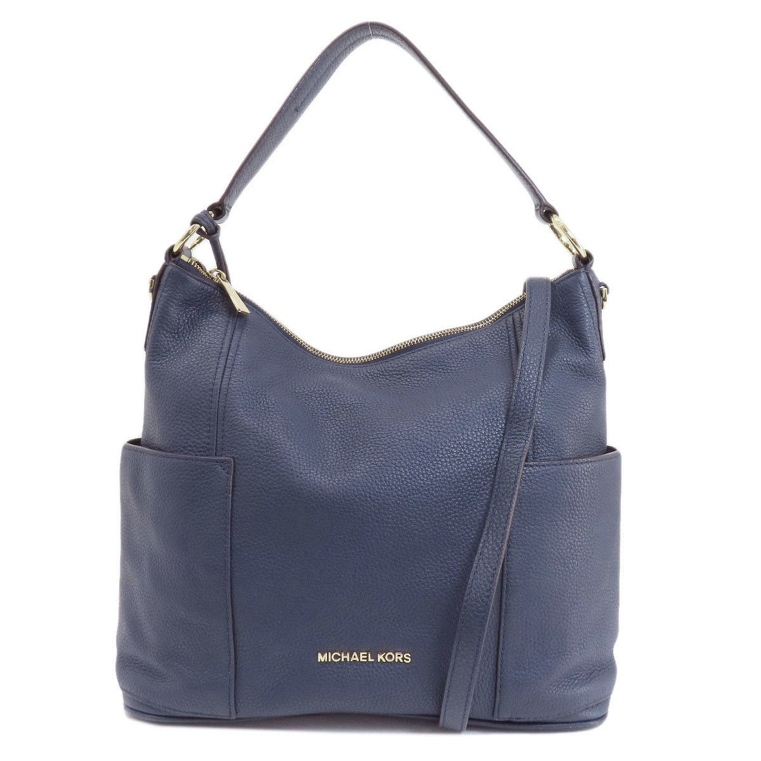 Michael Kors -- Navy Leather Shoulder Bag