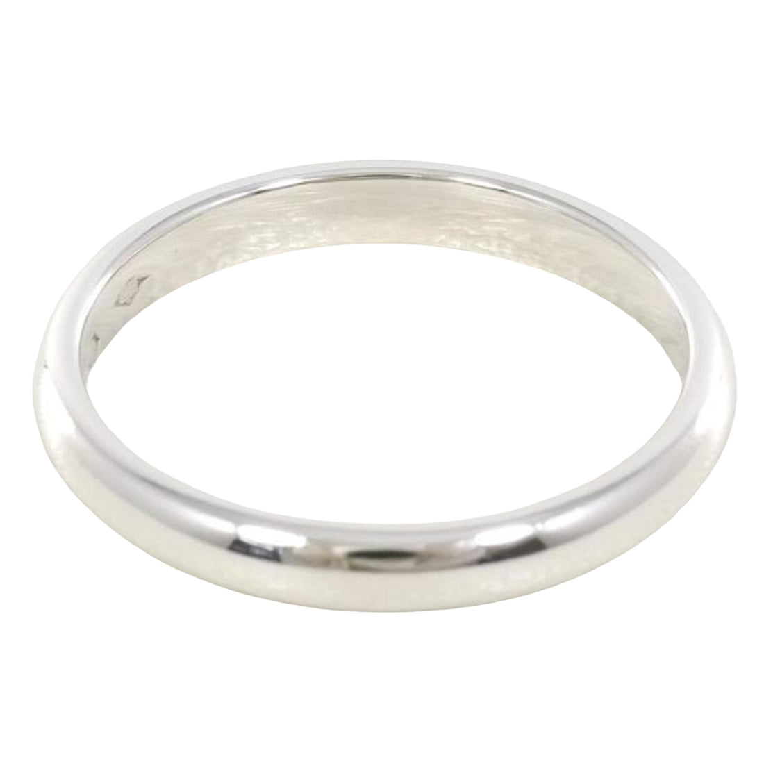 Cartier Alliance C Silver Platinum Ring 