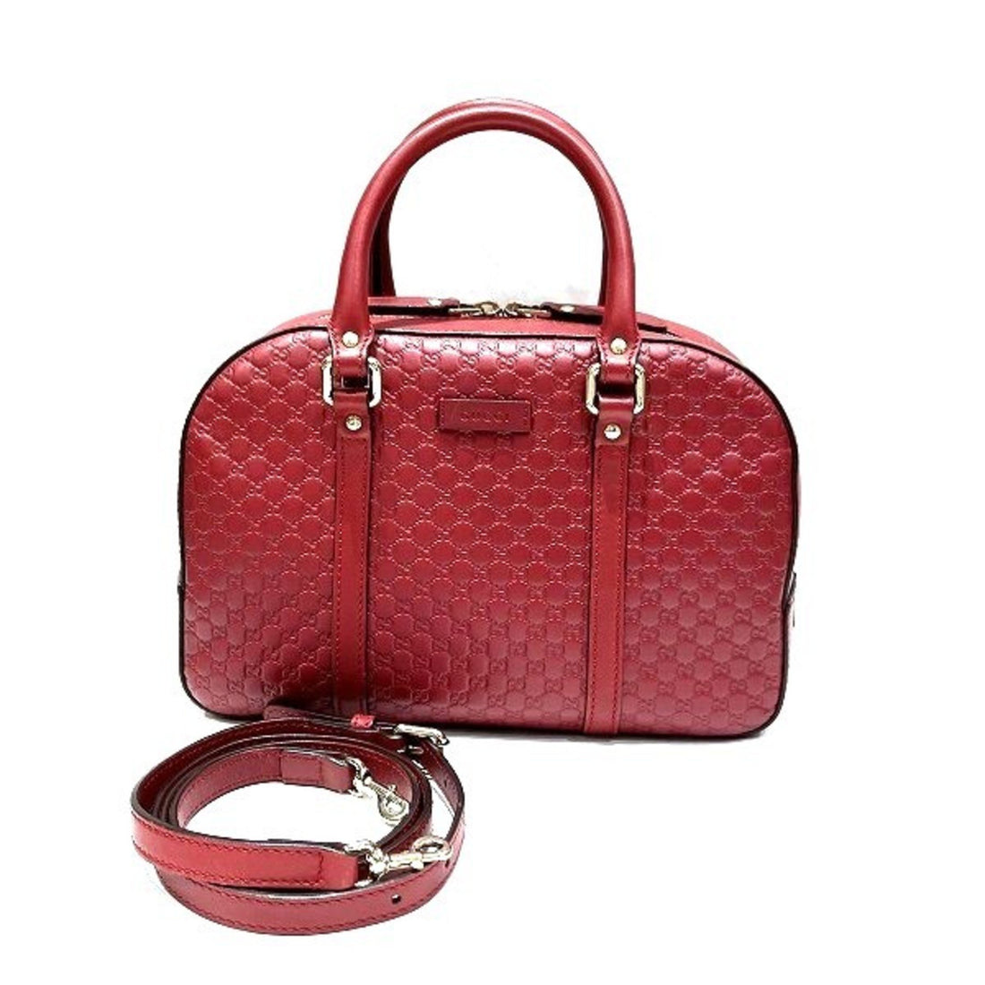 Gucci Micro guccissima Red Leather Handbag 