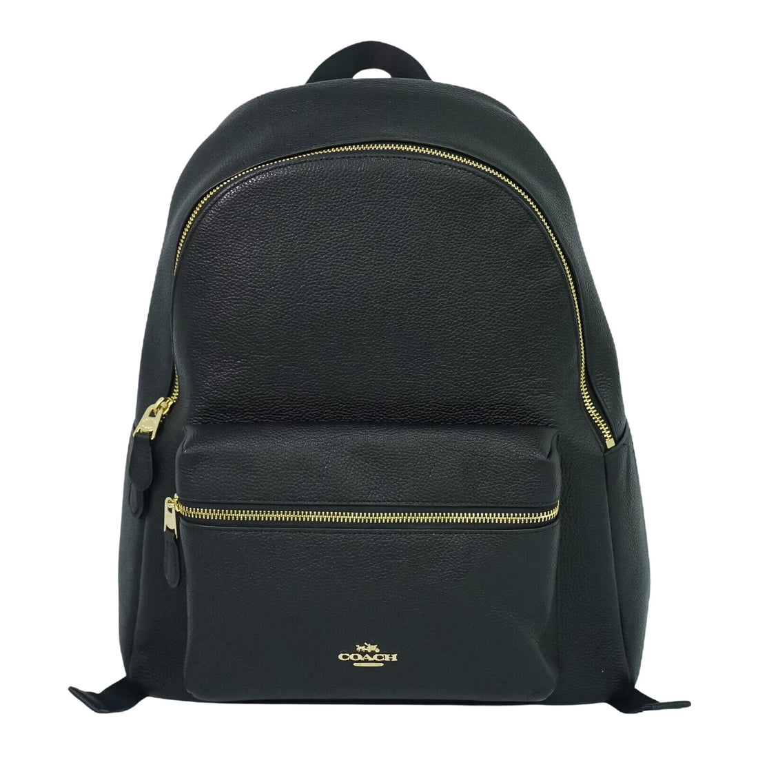 Coach Charlie Black Leather Backpack Bag