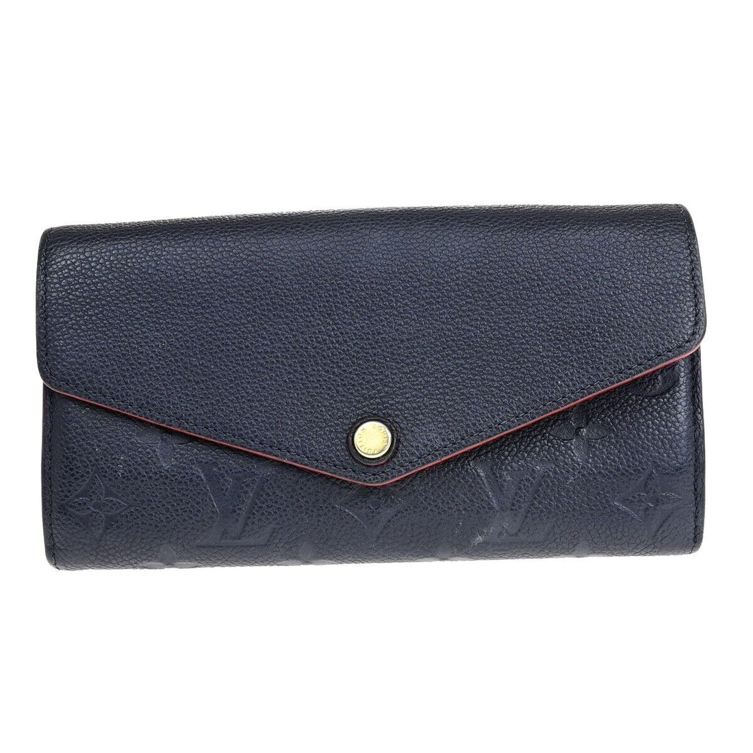 Louis Vuitton Sarah Navy Leather Wallet 