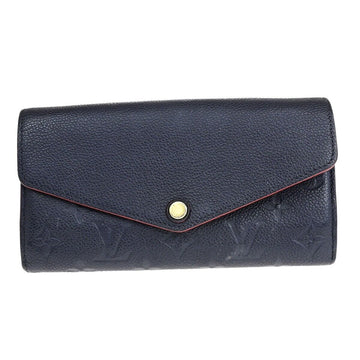 Louis Vuitton Sarah Navy Leather Wallet 