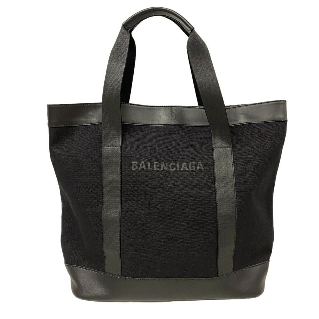 Balenciaga Black Canvas Tote Bag