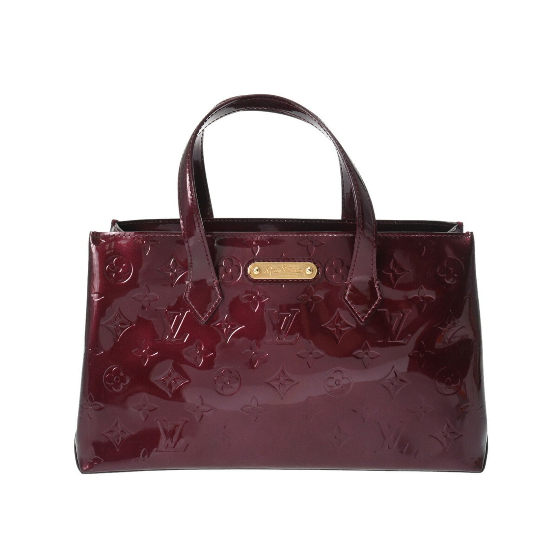 Louis Vuitton Wilshire Burgundy Canvas Tote Bag