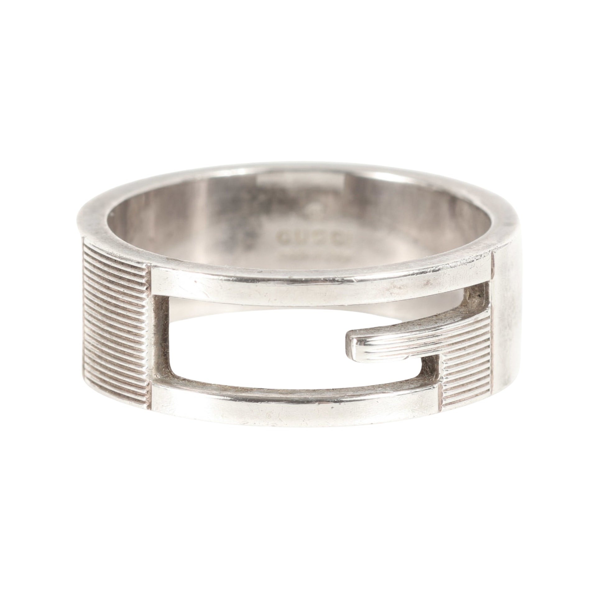 Gucci Logo G Silver Silver Ring 