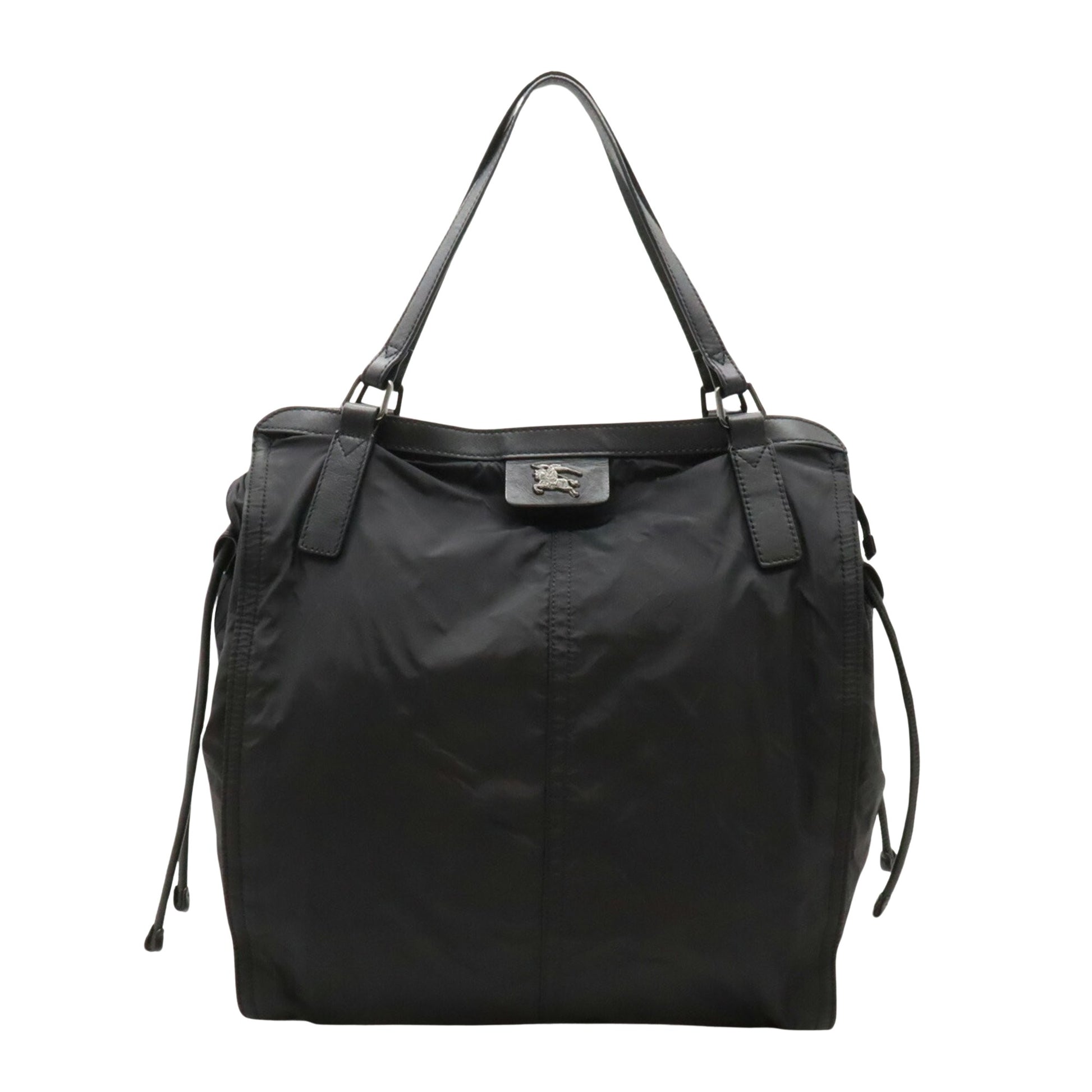 Burberry Buckleigh Black Synthetic Tote Bag