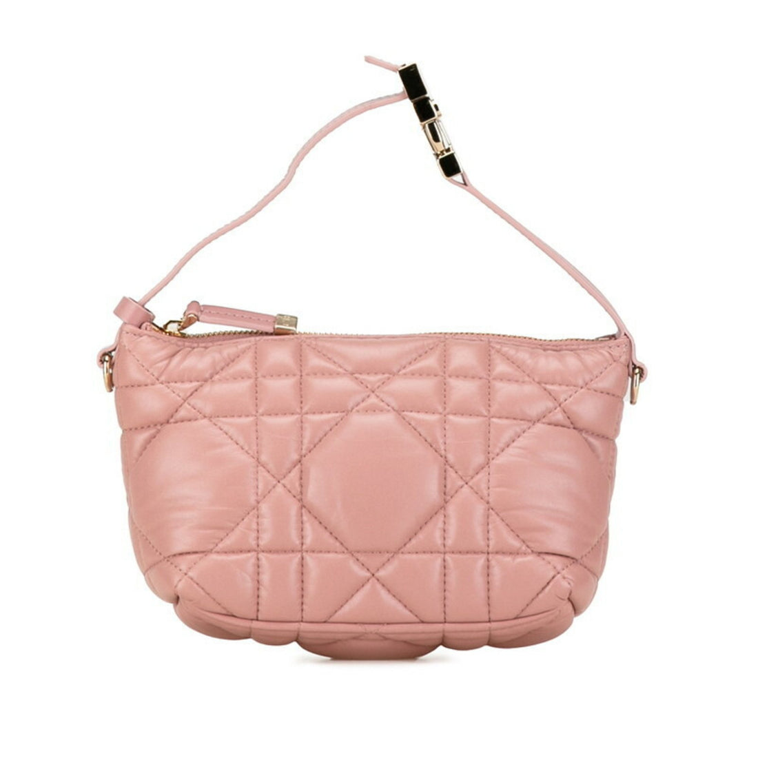 Dior Cannage Lady Pink Leather Clutch Bag