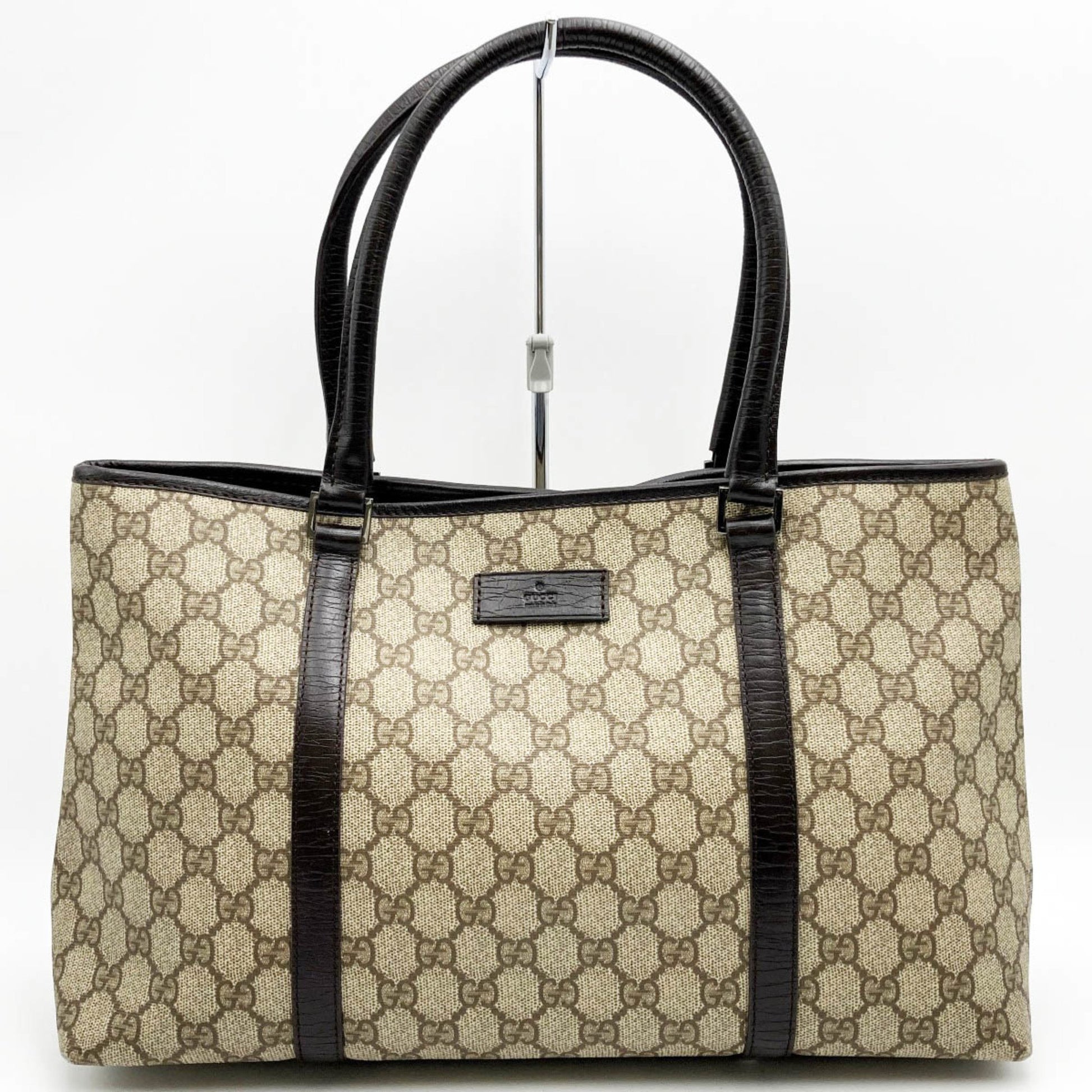 Gucci GG pattern Brown Canvas Tote Bag