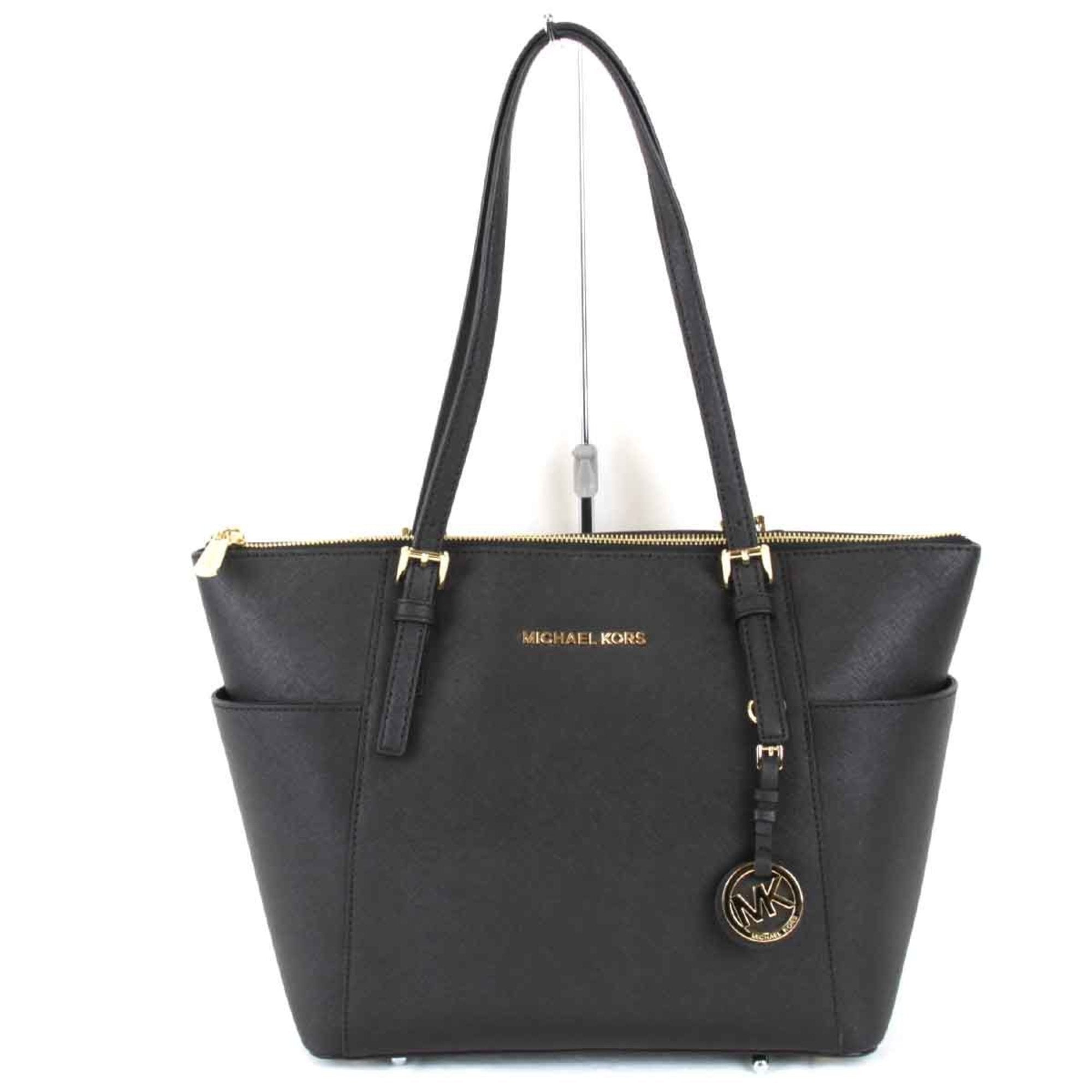 Michael Kors Jet set Black Leather Tote Bag