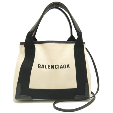 Balenciaga Cabas White Canvas Handbag 