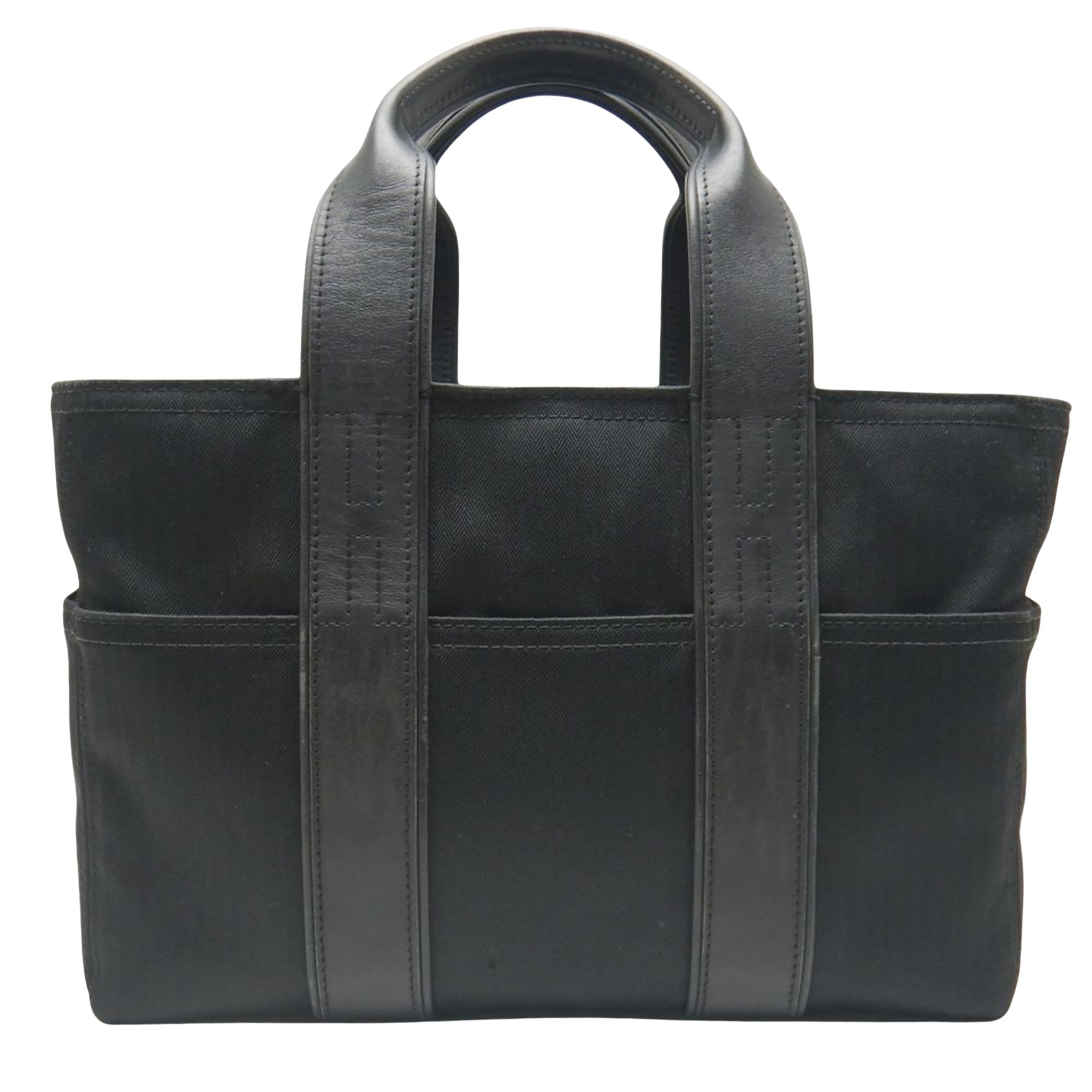 Hermès Acapulco Black Canvas Handbag 