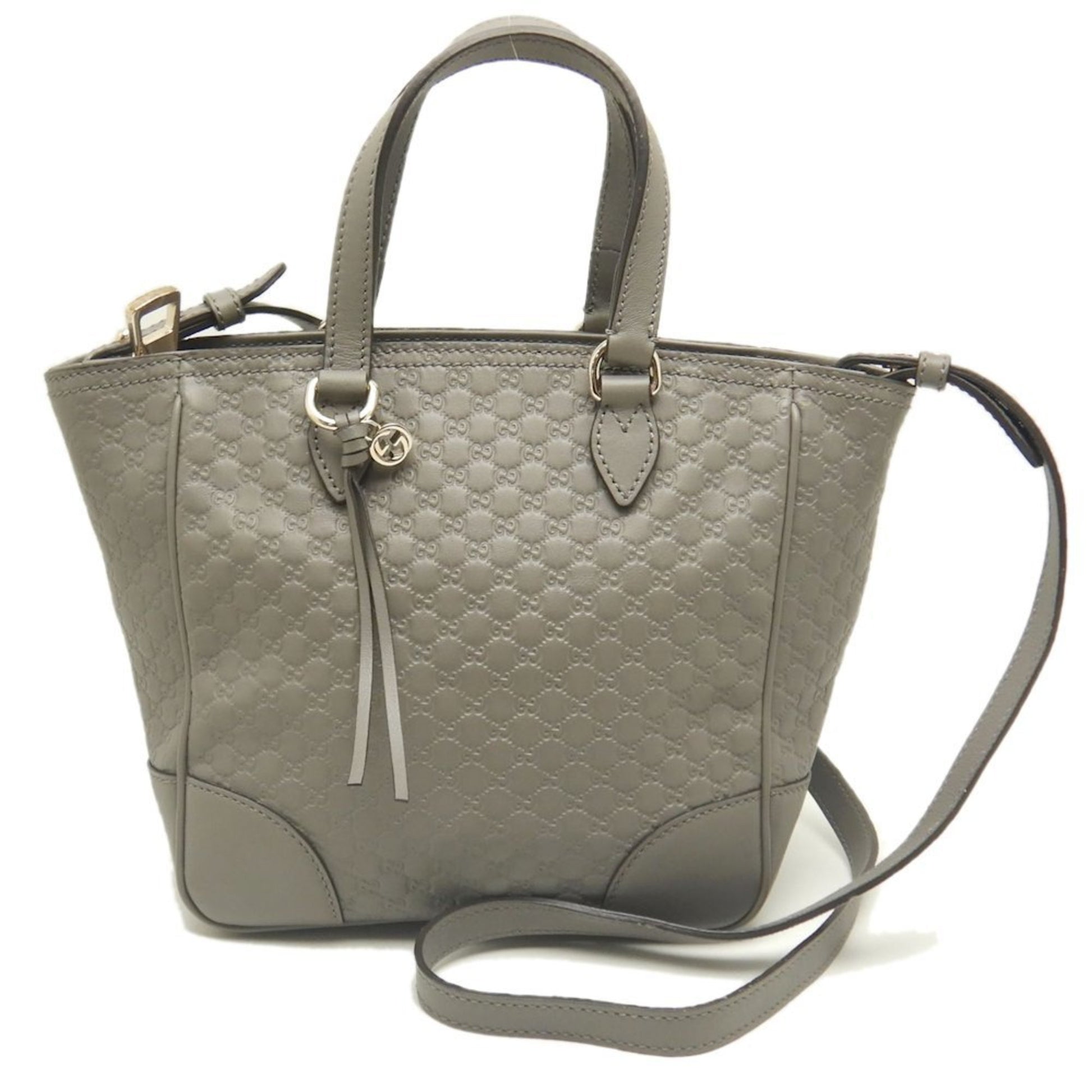 Gucci Micro guccissima Grey Leather Tote Bag