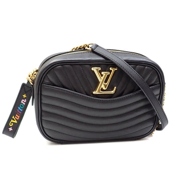 Louis Vuitton New Wave Black Leather Shoulder Bag