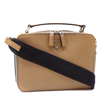 Prada Brique Brown Leather Shoulder Bag