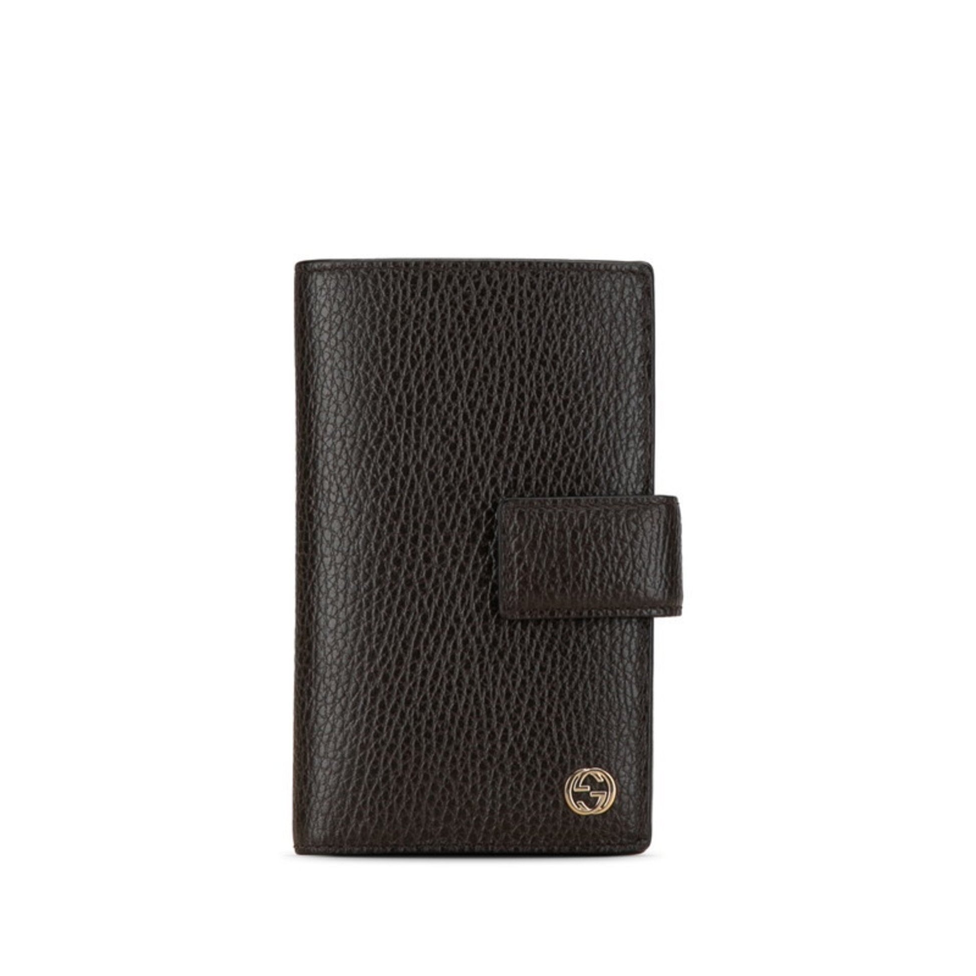 Gucci Porte feuille bifold Brown Leather Wallet 