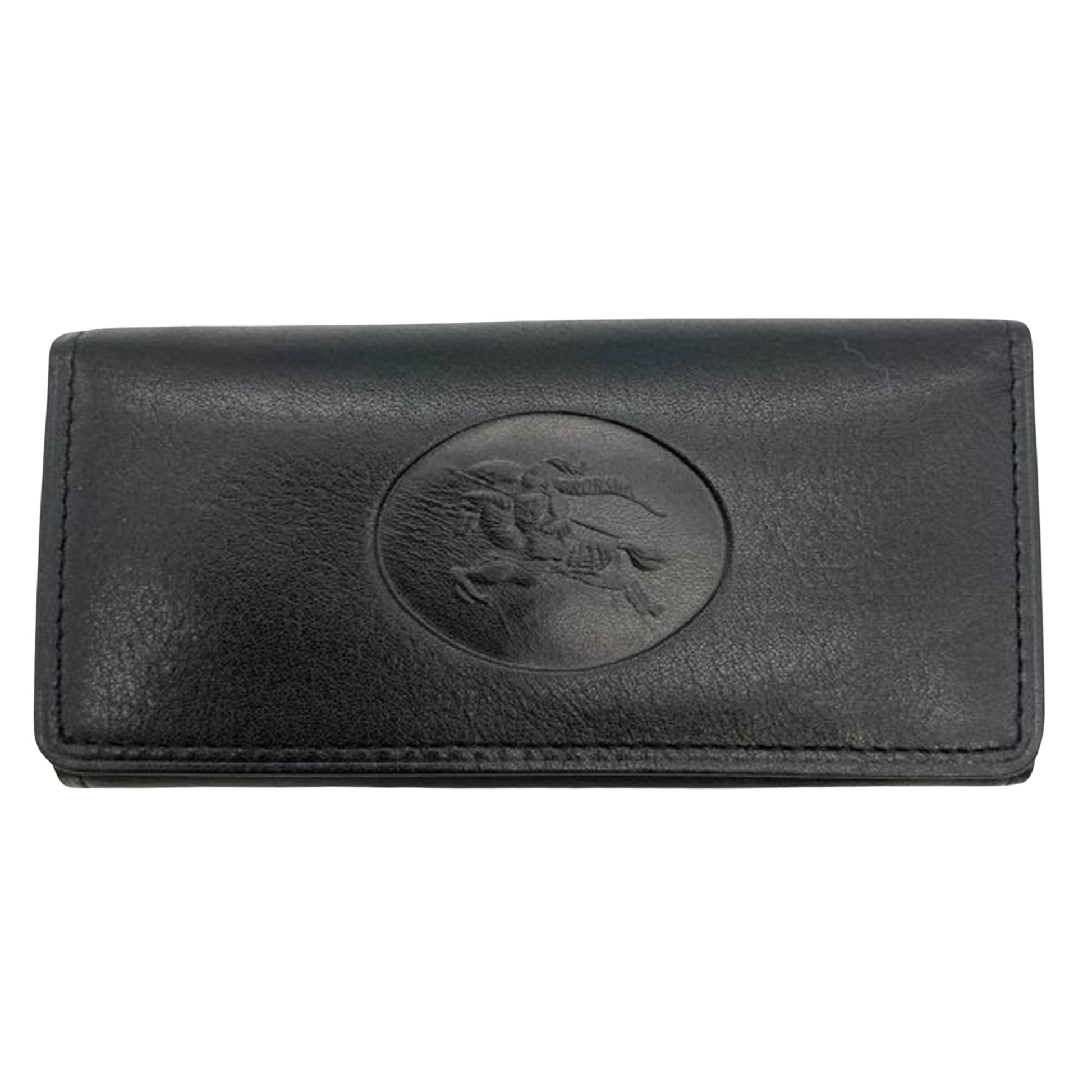 Burberry Nova Check Black Leather Wallet 