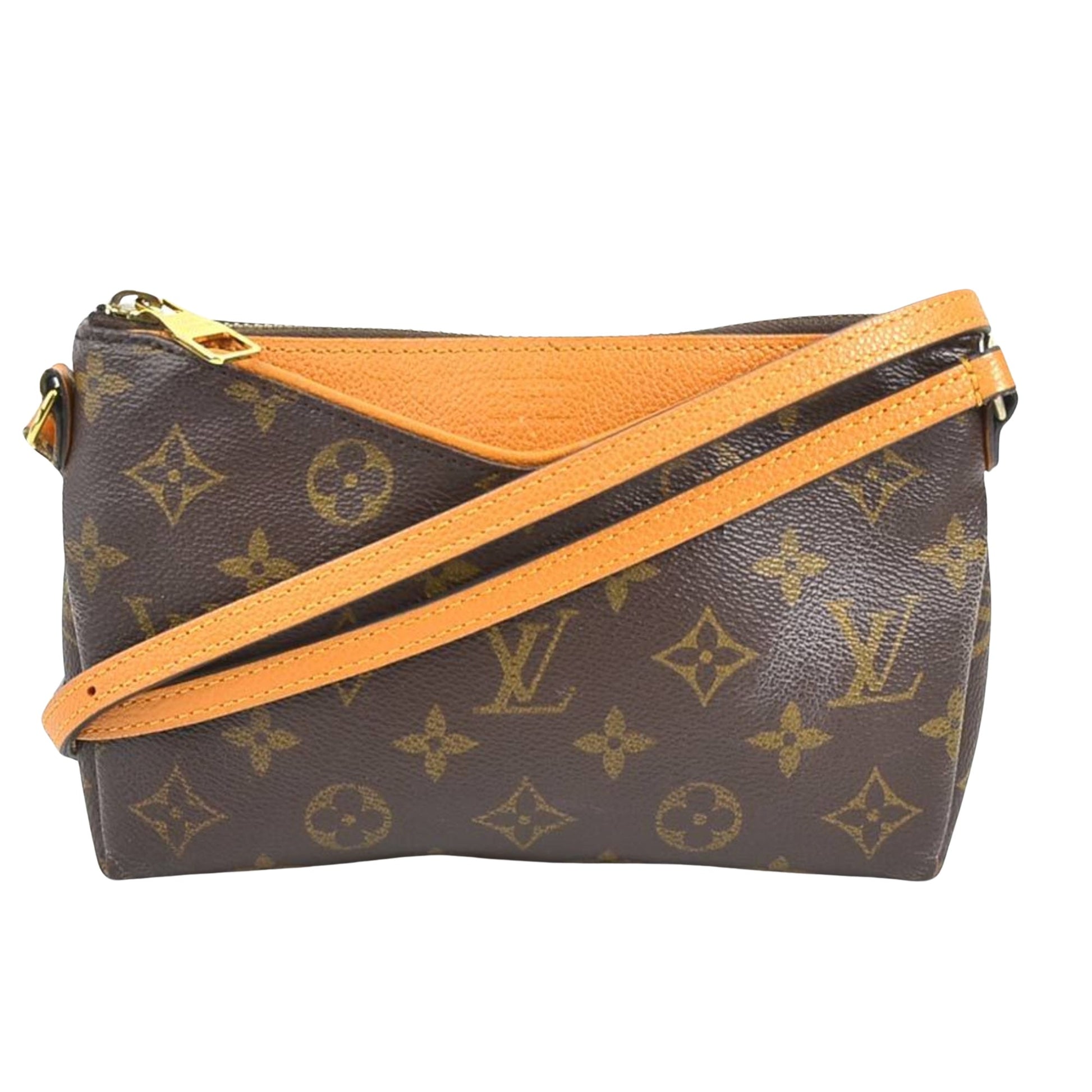 Louis Vuitton Pallas Brown Canvas Shoulder Bag