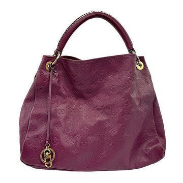 Louis Vuitton Artsy Burgundy Leather Handbag 