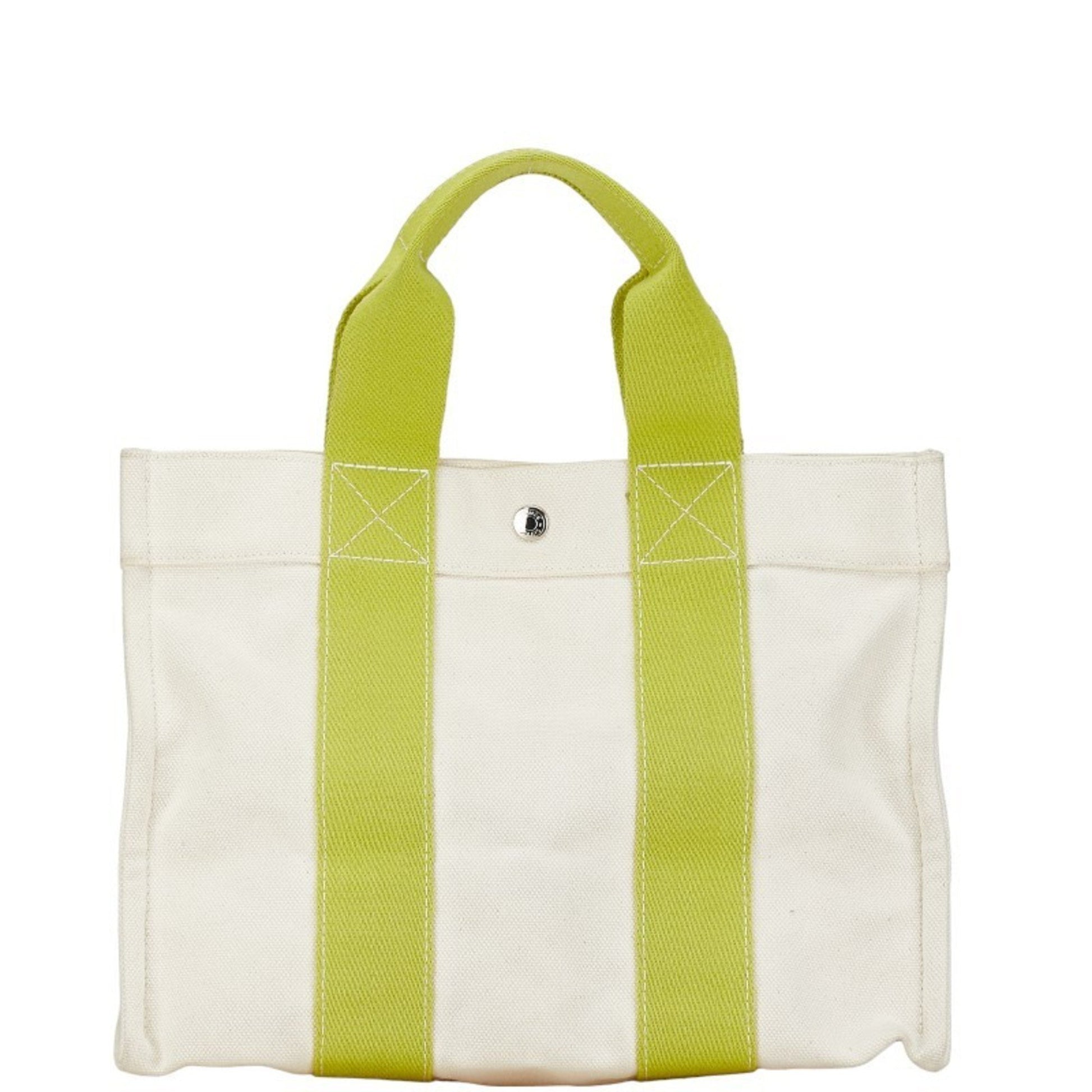 Hermès Bora Bora White Canvas Tote Bag