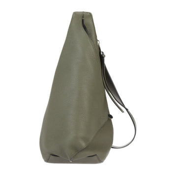 Loewe Anton Khaki Leather Shoulder Bag