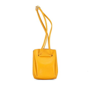 Hermès Vespa Yellow Leather Clutch Bag