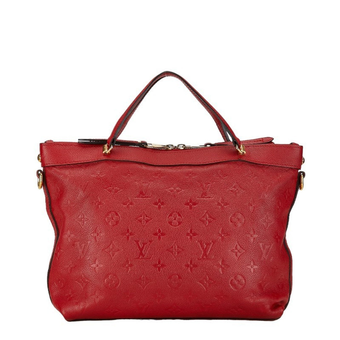 Louis Vuitton Bastille Red Leather Tote Bag