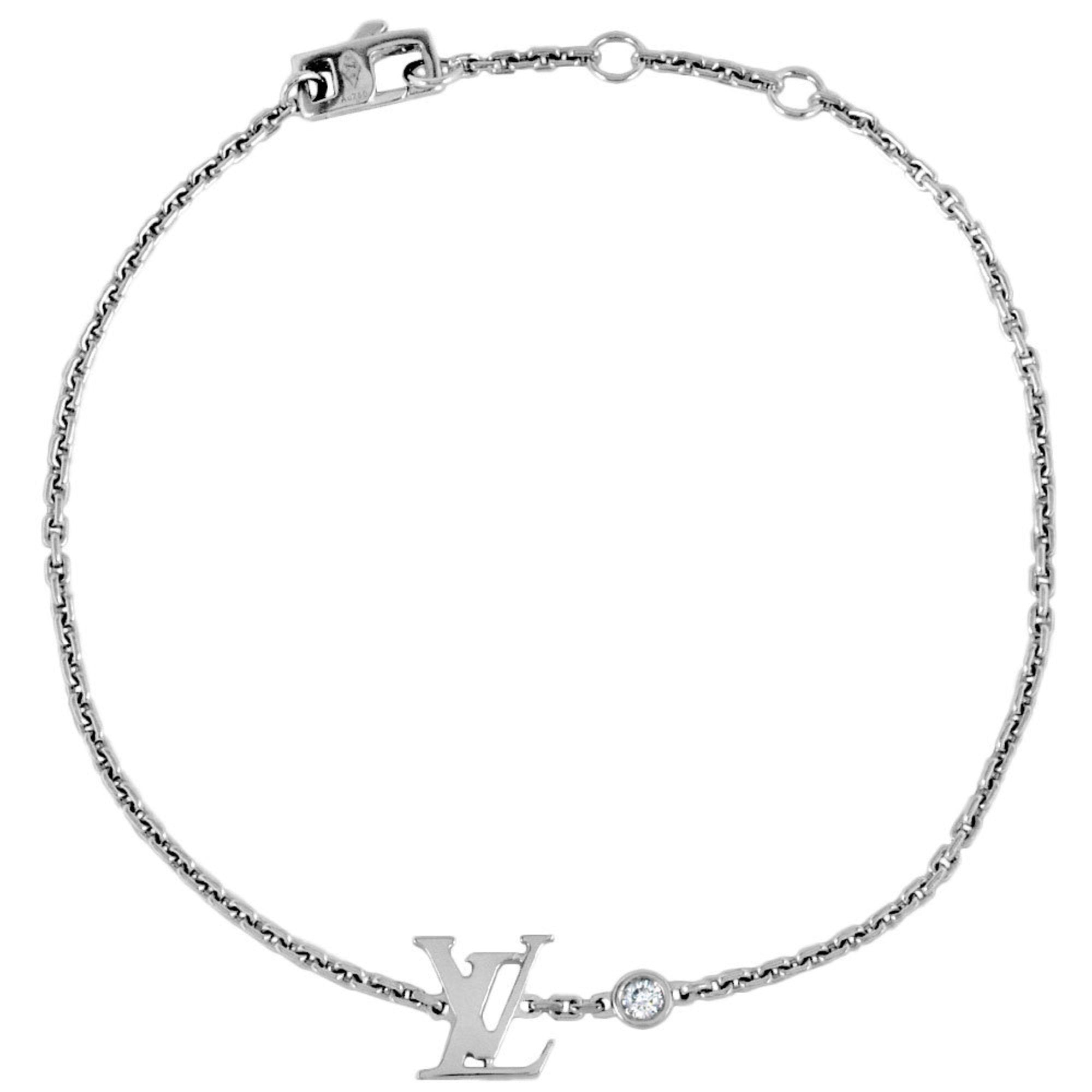 Louis Vuitton Idylle Blossom Silver White Gold Bracelet 