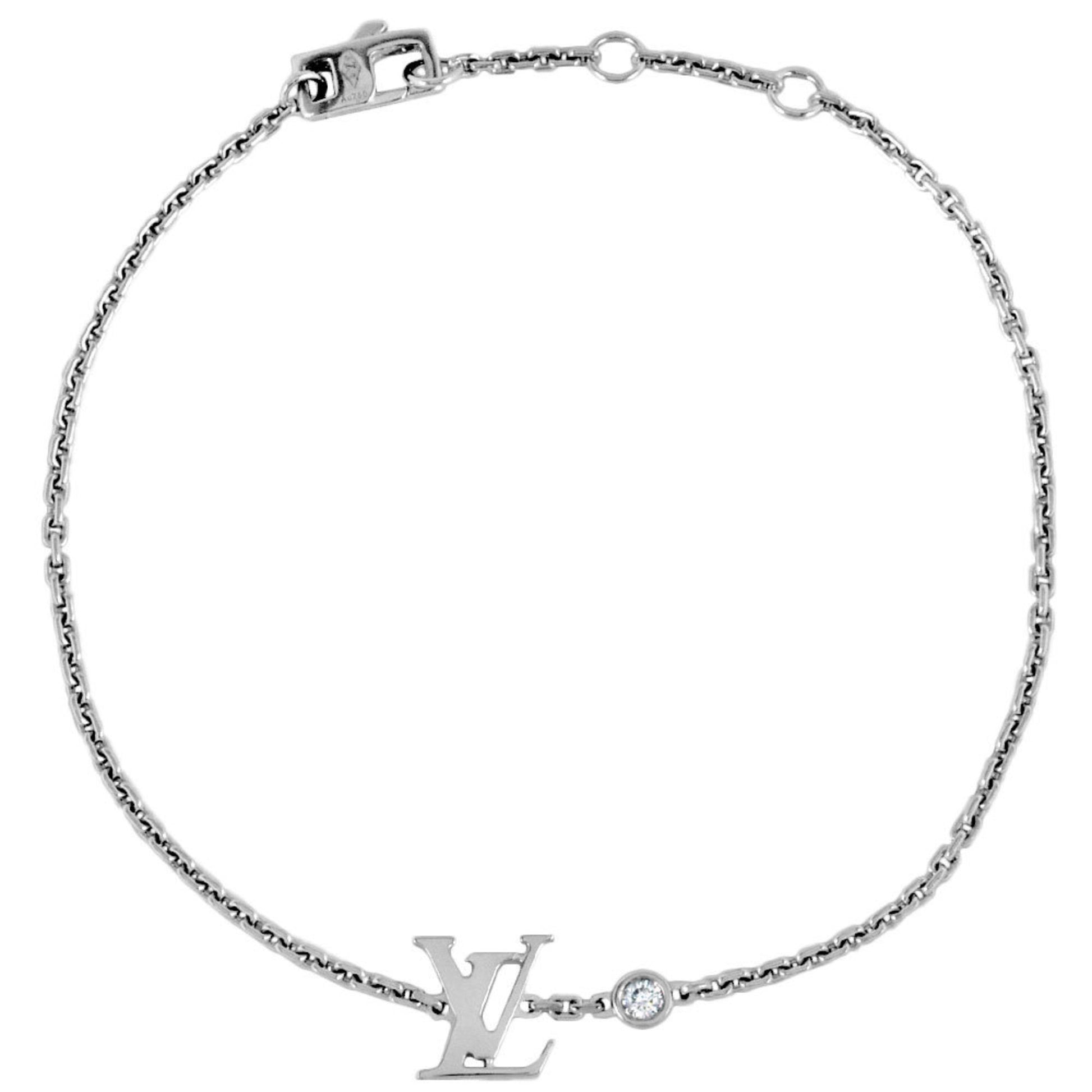 Louis Vuitton Idylle Blossom Silver White Gold Bracelet 