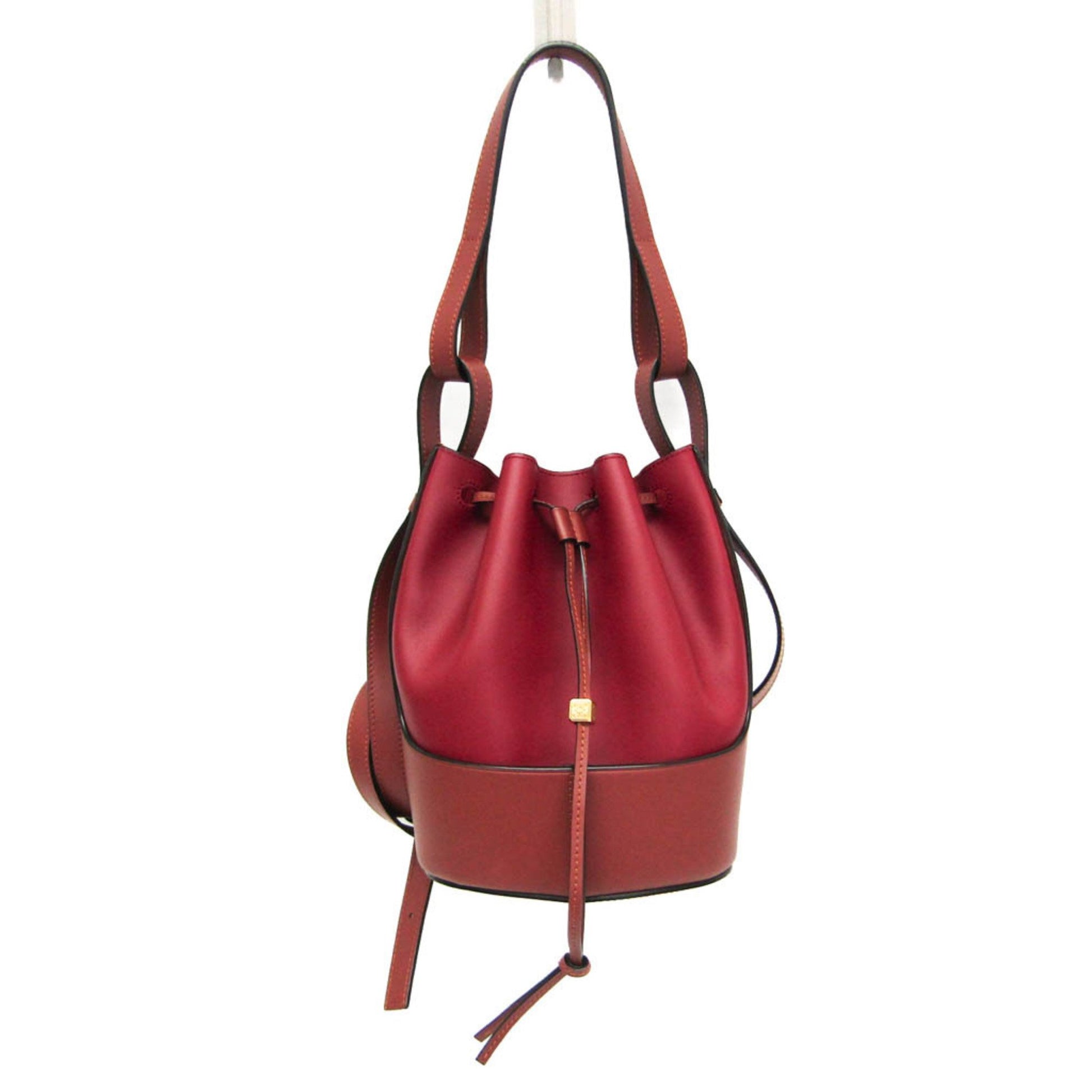 Loewe Balloon Brown Leather Shoulder Bag