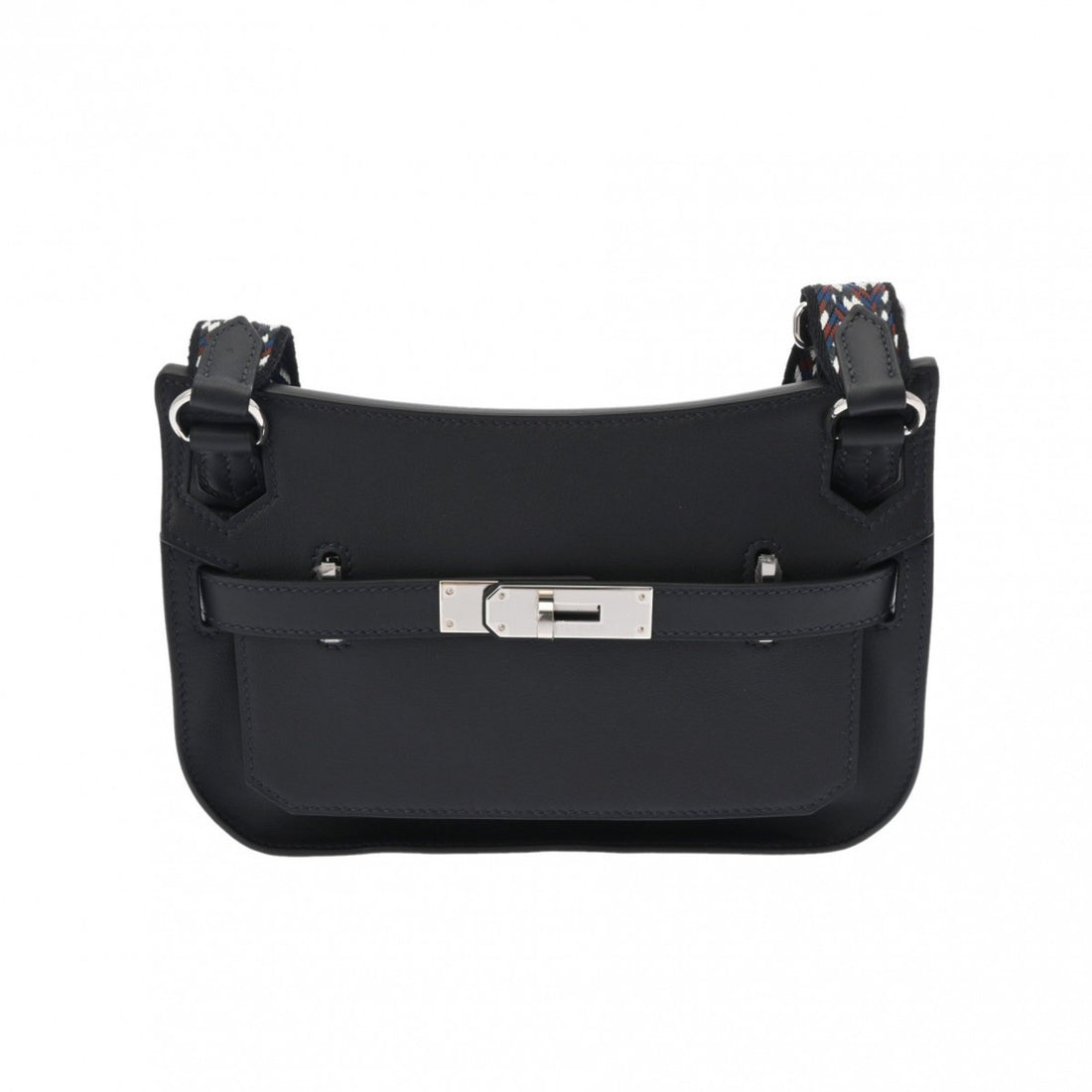 Hermès Jypsiere Black Leather Shoulder Bag