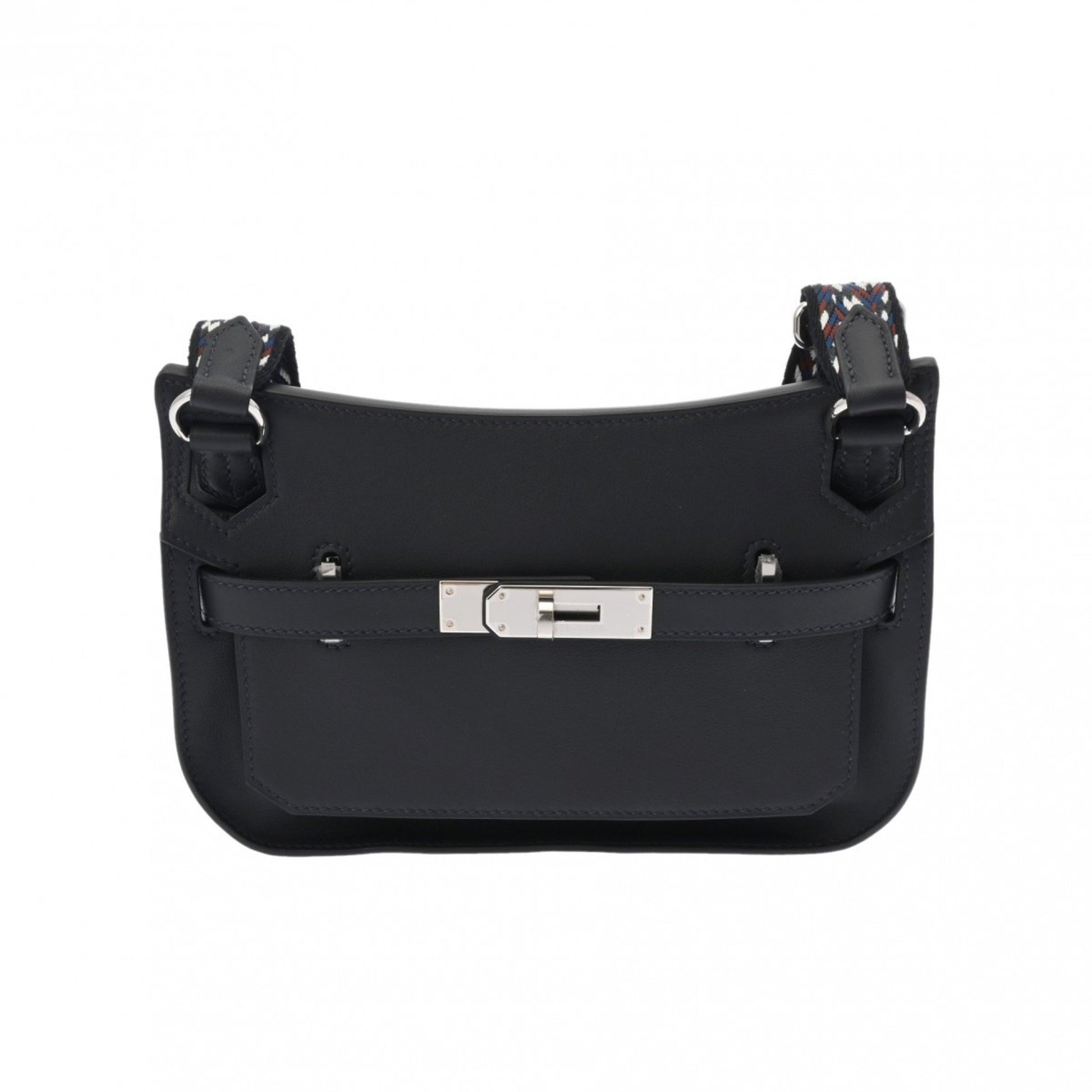 Hermès Jypsiere Black Leather Shoulder Bag