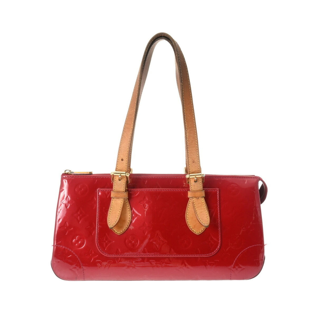 Louis Vuitton Rosewood Red Patent Leather Handbag 