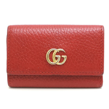 Gucci Etui à clés Red Leather Wallet 