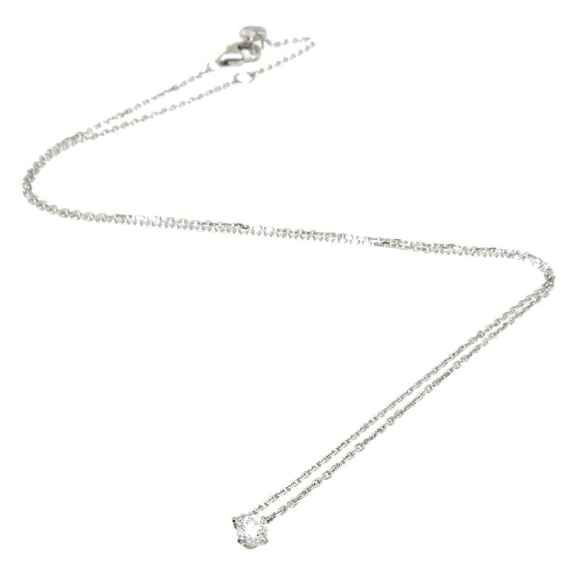 Cartier 1895 Silver White Gold Necklace 