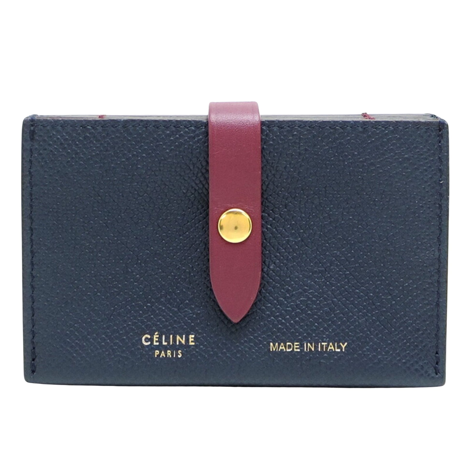 Céline Portefeuille Veau Navy Leather Wallet 