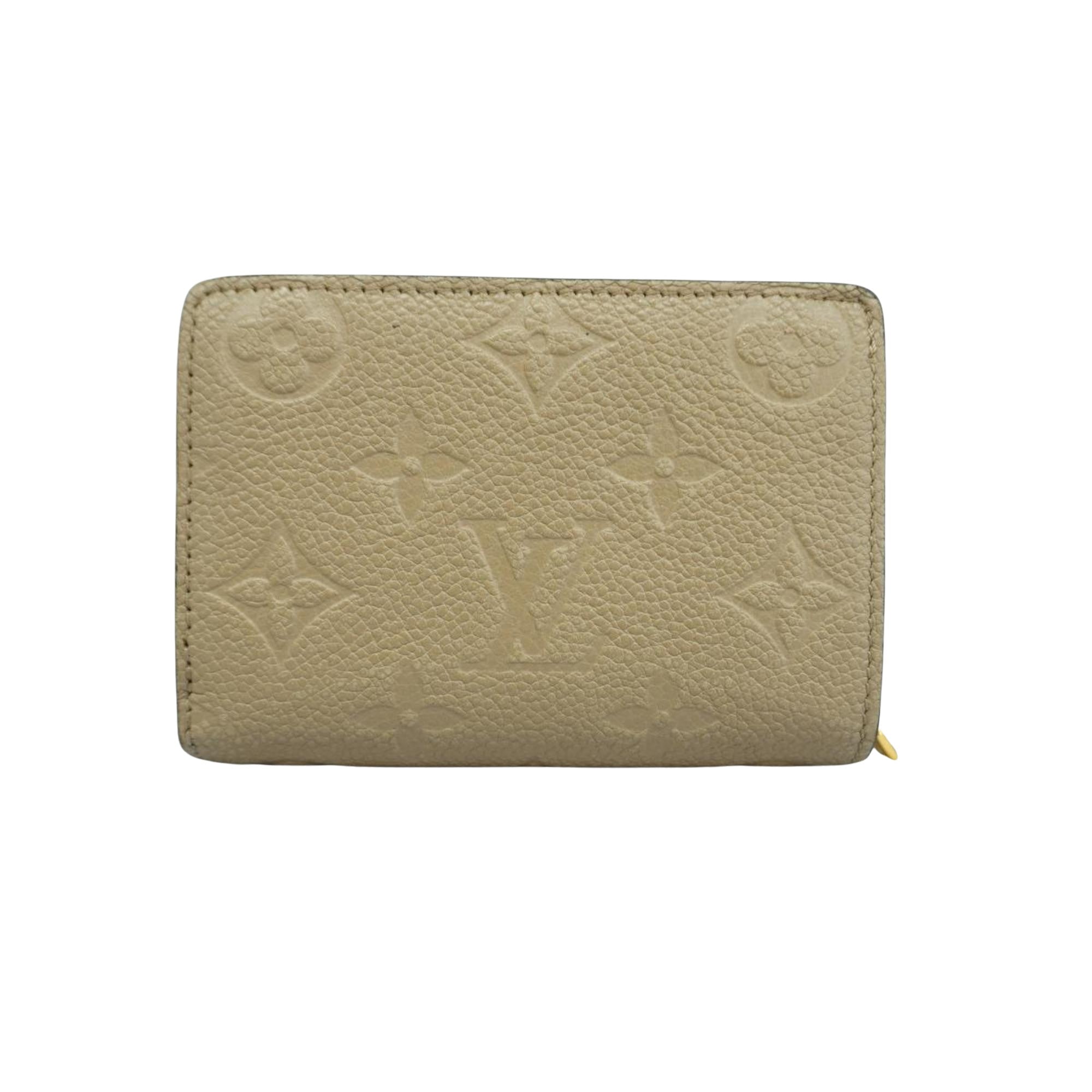 Louis Vuitton Cléa Beige Leather Wallet 