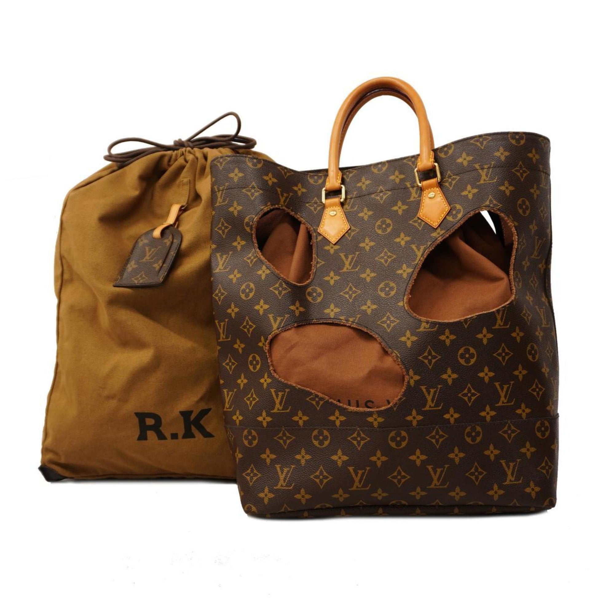 Louis Vuitton Holes Brown Canvas Tote Bag