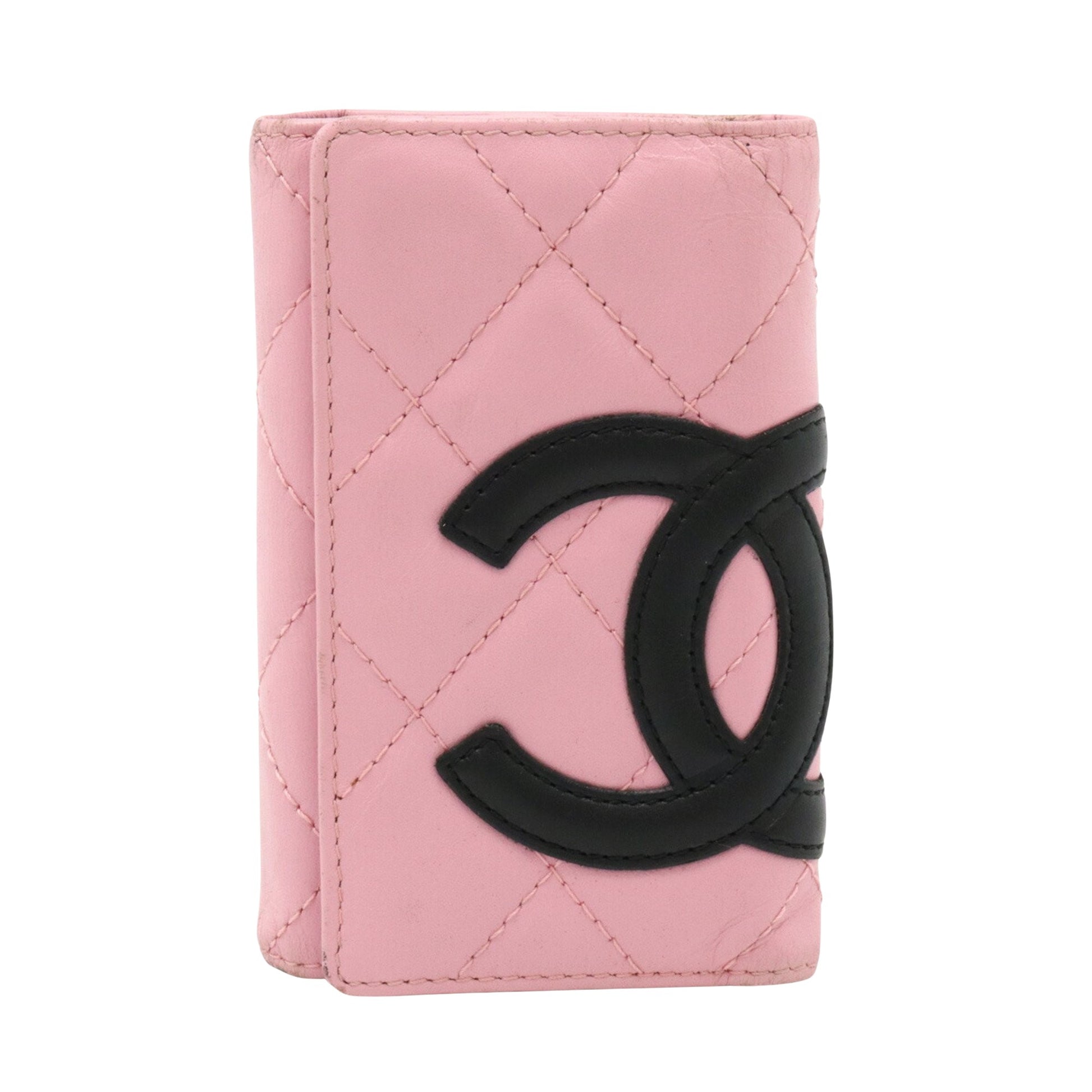 Chanel Cambon Pink Leather Wallet 