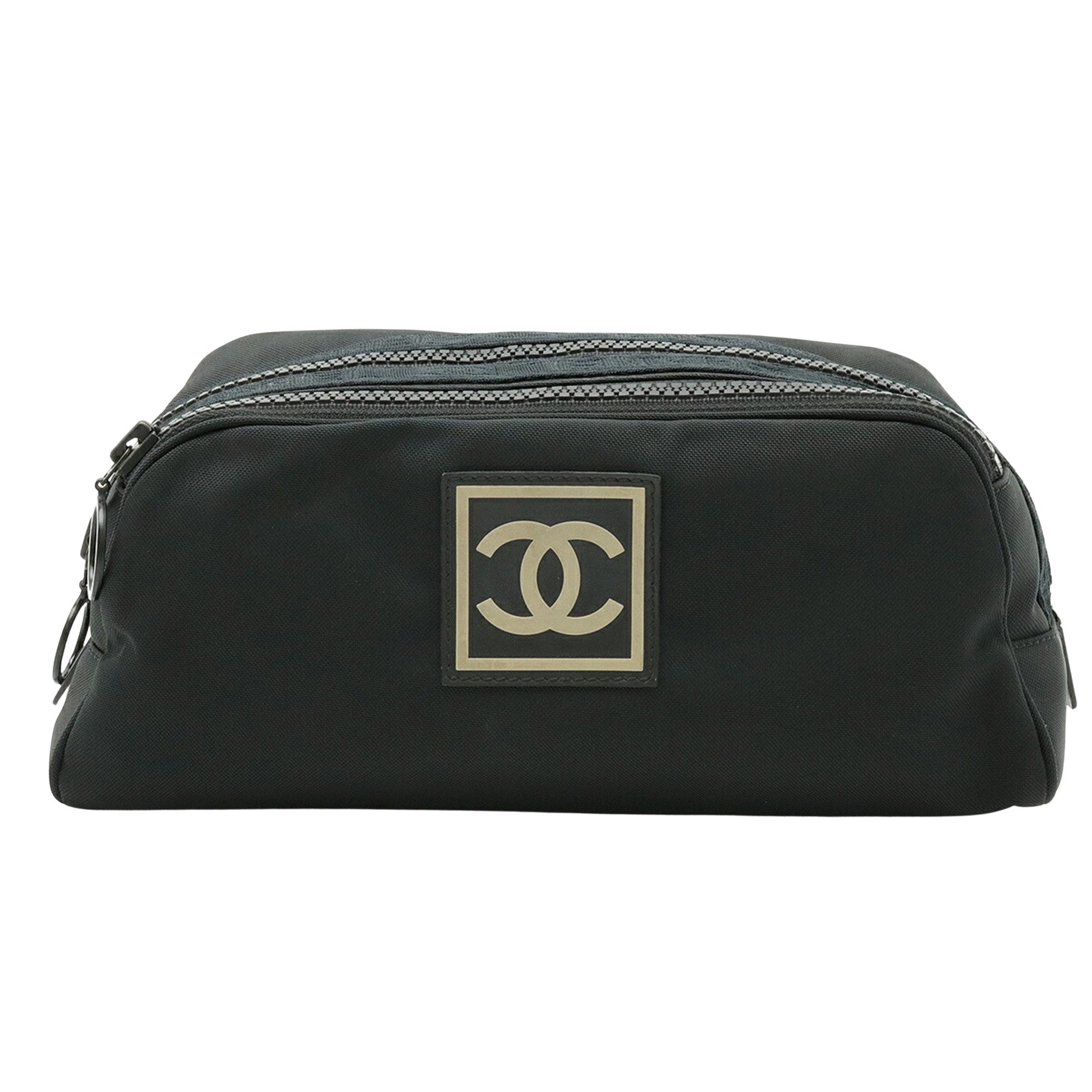 Chanel Sport line Black Synthetic Clutch Bag