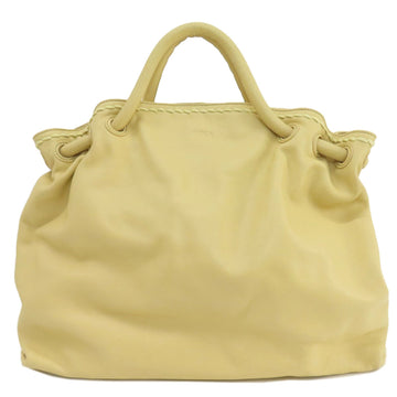 Furla Yellow Leather Tote Bag