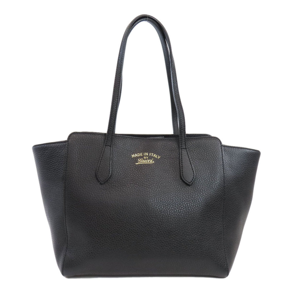 Gucci Swing Black Leather Tote Bag