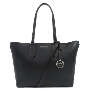 Michael Kors Kimberly Black Leather Tote Bag