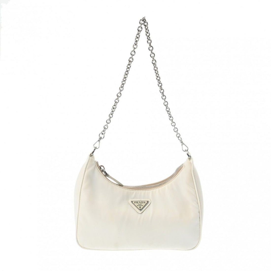 Prada Re-edition White Synthetic Clutch Bag