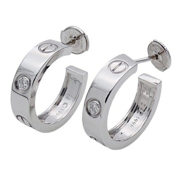 Cartier Love Silver White Gold Earring 