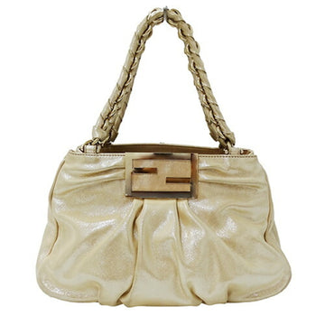 Fendi Mia Beige Leather Tote Bag