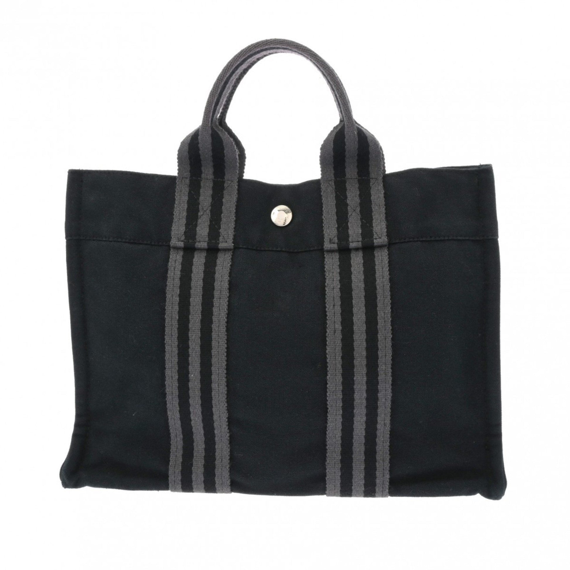 Hermès Herline Black Cotton Tote Bag