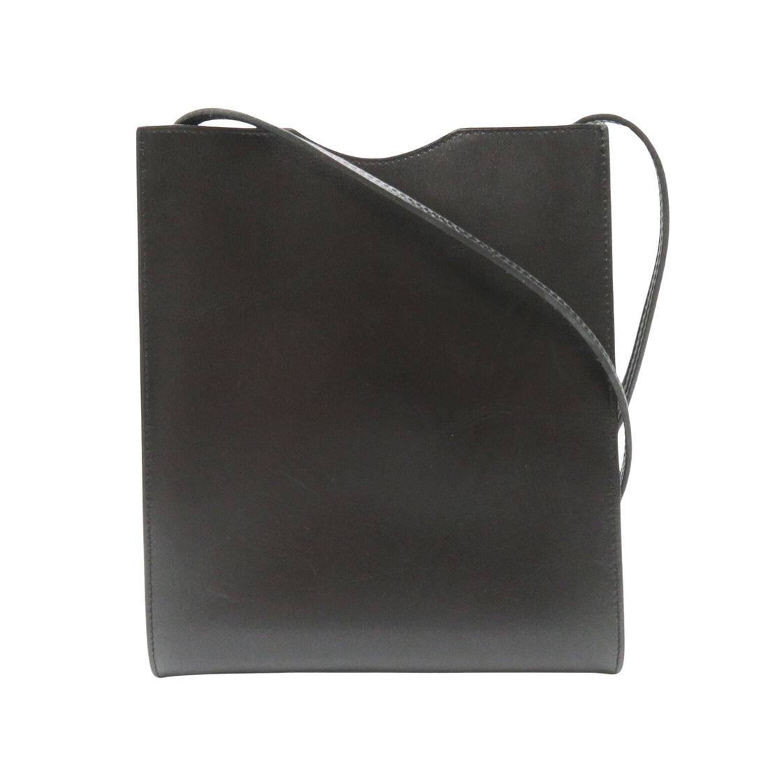 Hermès Onimetou Black Leather Shoulder Bag