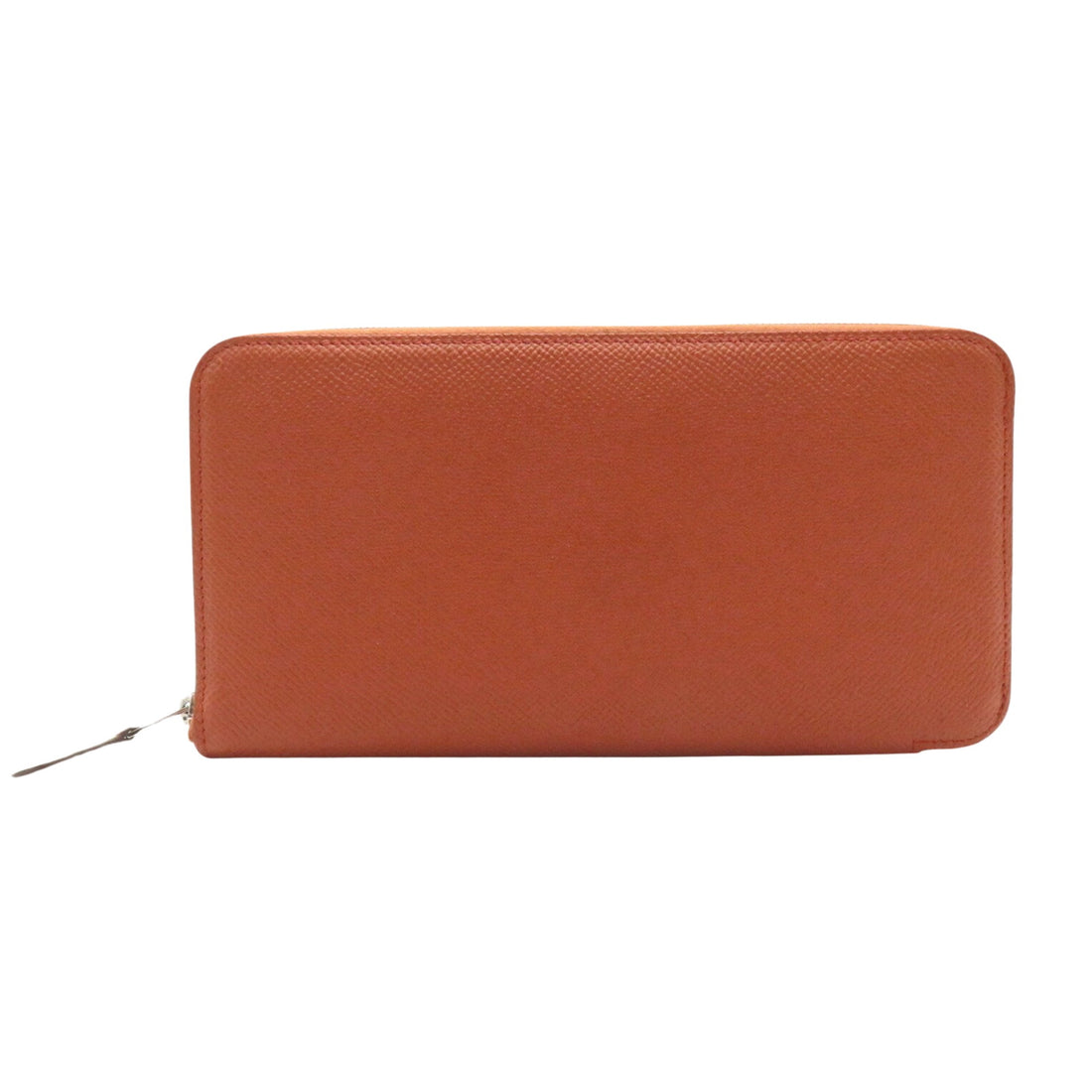 Hermès Azap Orange Leather Wallet 