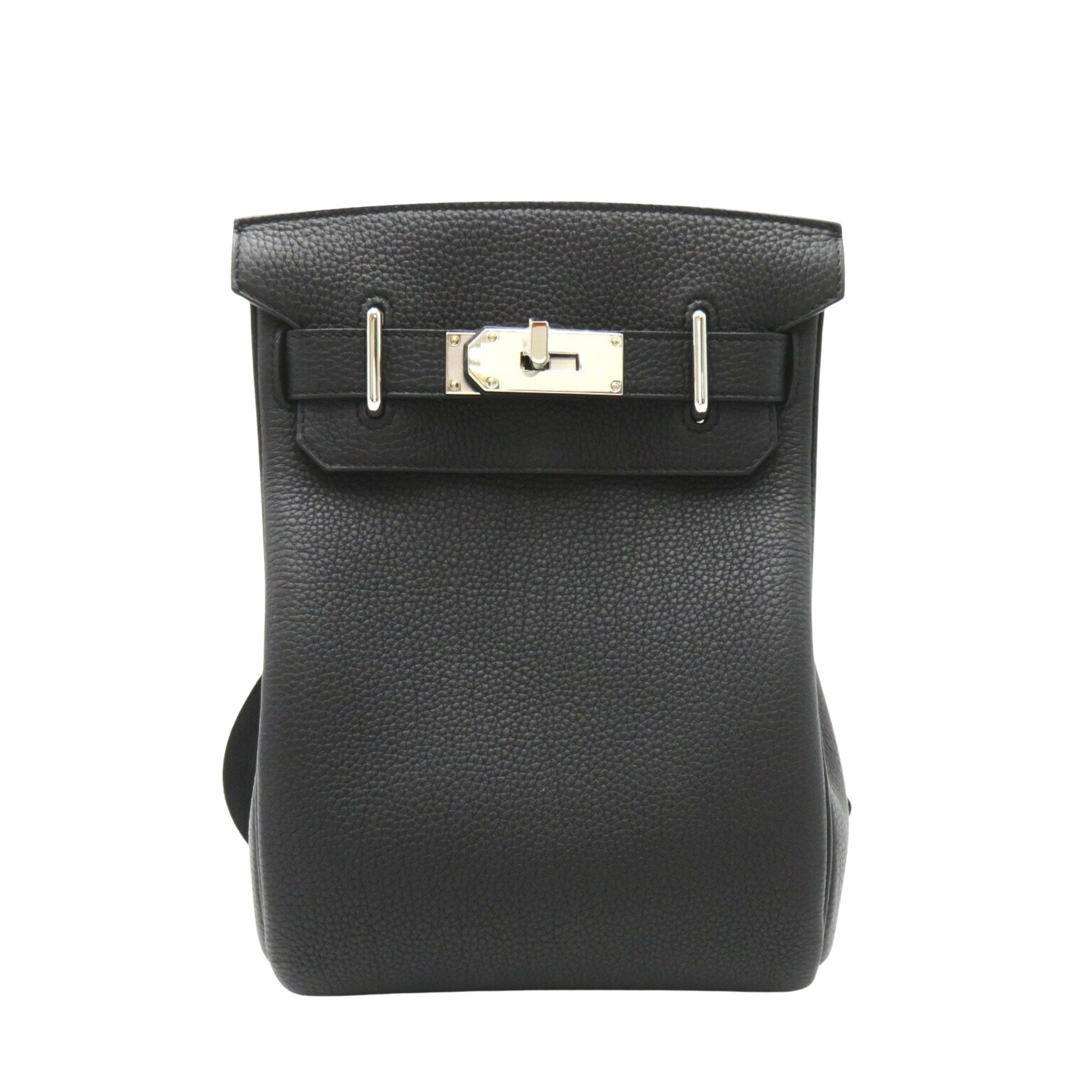 Hermès Kelly Black Leather Shoulder Bag