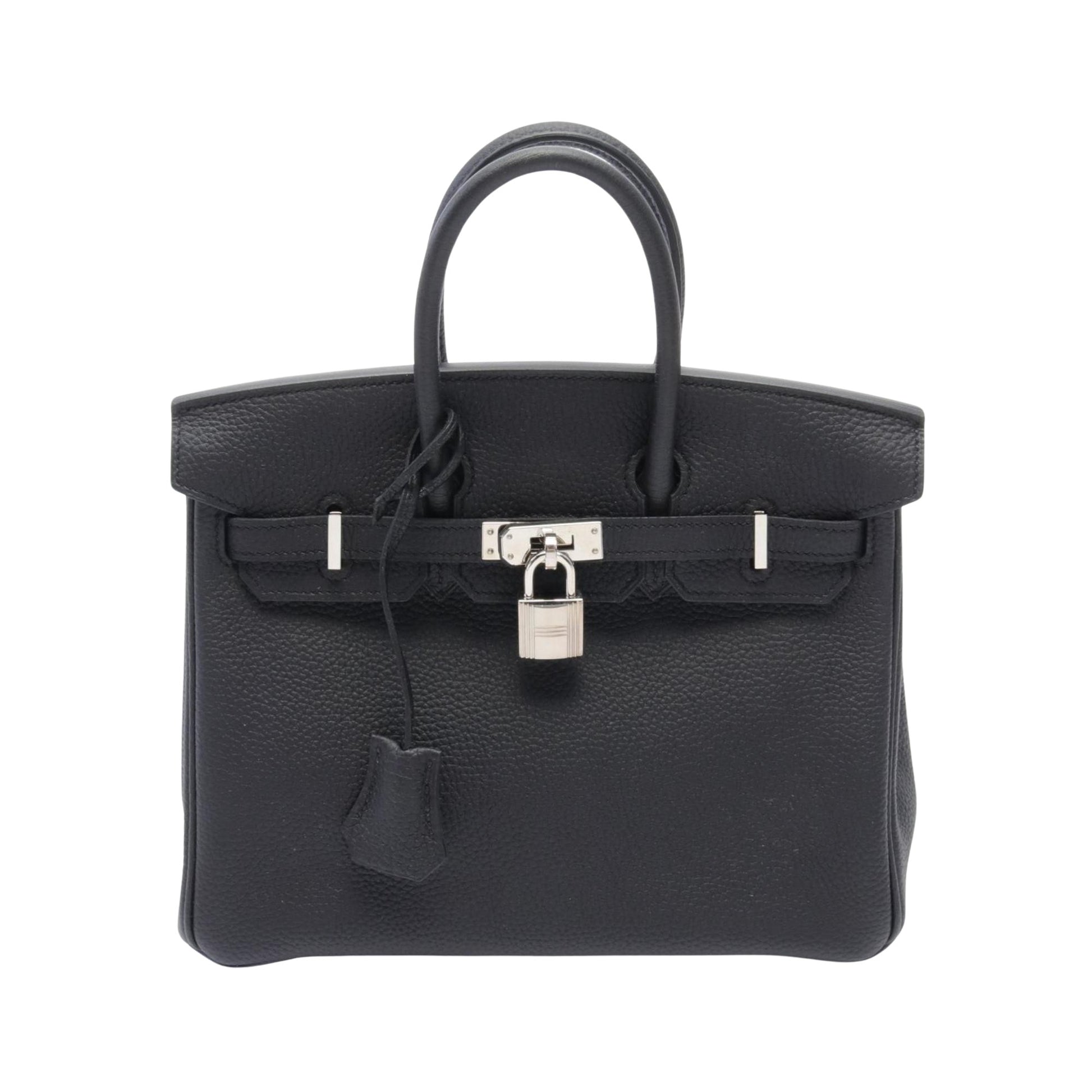 Hermès Birkin 25 Black Leather Handbag 